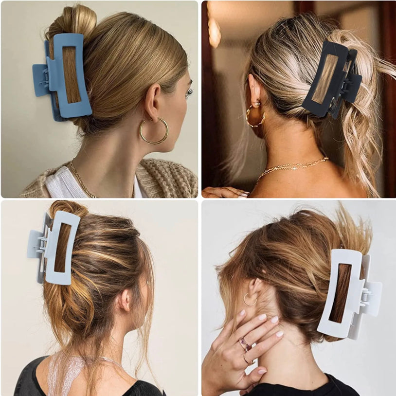 2pcs Frosted Hair Clip