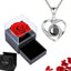 Projection necklace with Rose gift