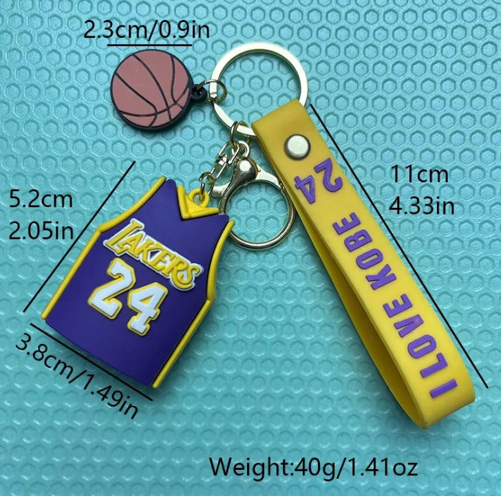 Kobe Bryant Player Jersey Keychain