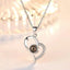 Projection necklace with Rose gift