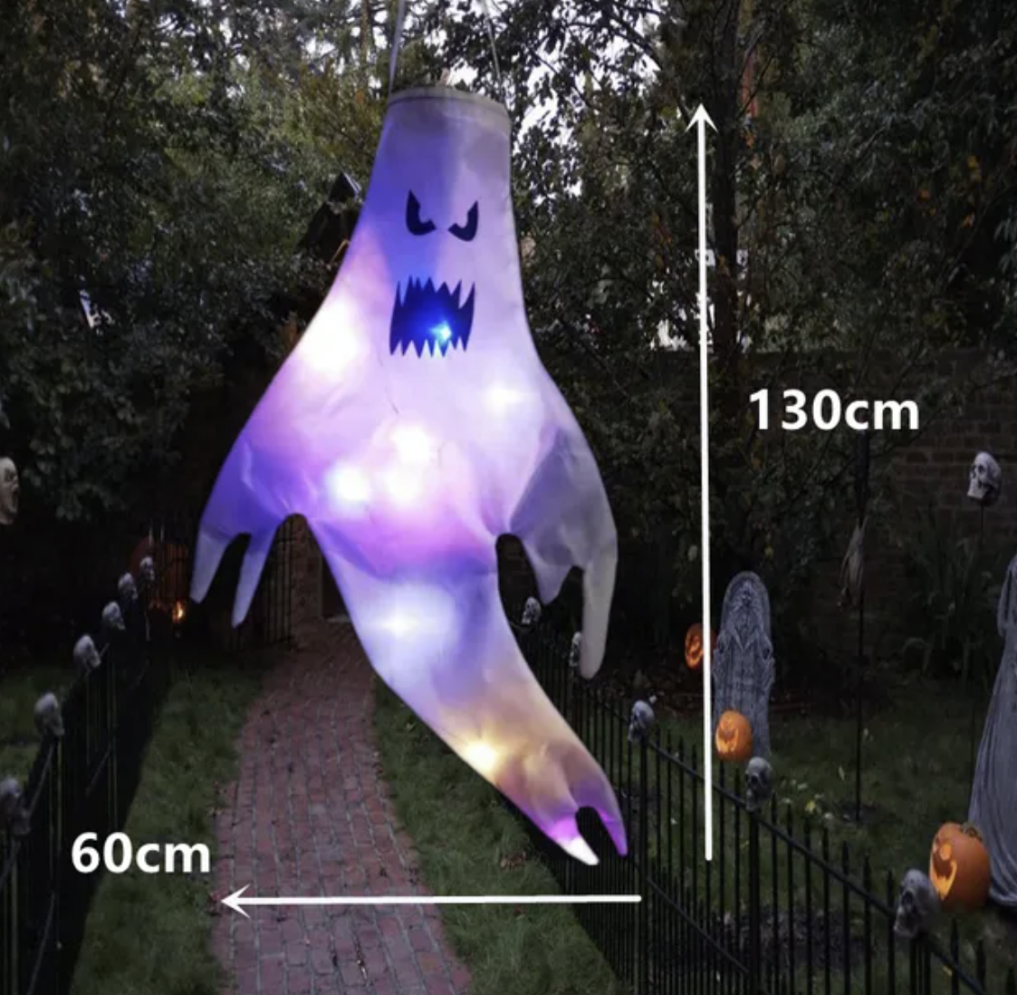 Large LED Halloween Outdoor Hanging Ghost